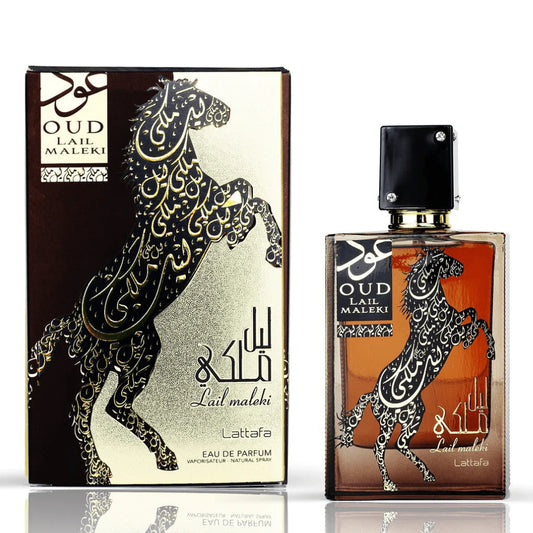 Oud Lail Maleki Eau De Parfum Spray by Lattafa