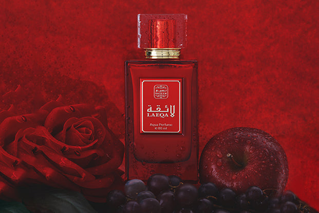 LAEQA Aqua Water Perfume Non Alcoholic Rose, Amber & Musk by Naseem